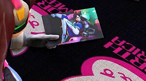 D.Va Overwatch アニメーション 熱いフェラチオアクション