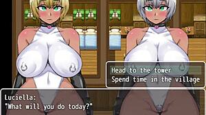 시엘라랑 루시엘라 NTR 테일에서 왕자 작은 18+ 자지 빨아. 자매들 딥스로트 액션 파트 9