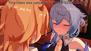 Bell Ganyu iz Genshin Impact v 3D risankah hentai. Kakšno skrivno fantazijo skriva nocoj?