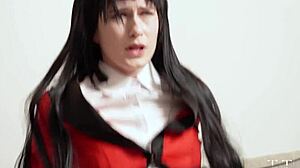 yumeko jabami got beat n fucked on table!