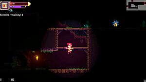 Scarlet Maiden hentai game ep 2 met gloryhole actie en futanari blowjob in donkere grotten