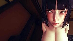 POV Hinata Hyuga používa svoje sexy telo na mne