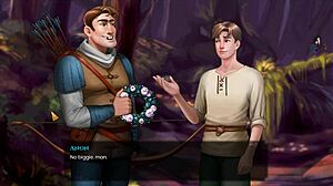 レッドヘッドミルフが腕を絡めて伝説パート4でレスリング