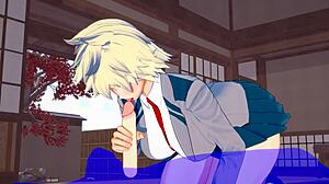 ماي هيرو أكاديميا مع ميتسوكي باكوغو في مشاهد جنس قاسية من مانغا أنمي ياباني. 🔥💦