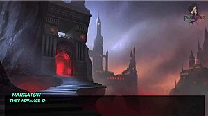 Легенда Эльморы Часть 3: Грубый уличный секс на камнях. Дикое публичное действие unleashed!