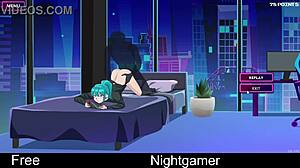 नाइटगेमर क्यूट सेक्सी एनिमे मजा का संकेत देता है