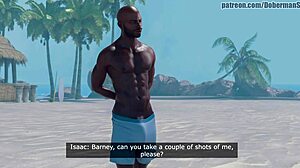 Esposa traidora no resort leva pau negro grande em ação interracial selvagem com tetas enormes