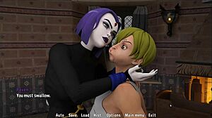 Sanji schluckt seine eigene Ladung in One Piece Parodie