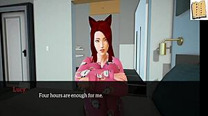 Rødhåret og blond med små 18+ patter deltager i min nye familie 26