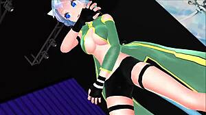 Η Σινόν από Sword Art Online Καταπλήσσει σε MMD Χεντάι