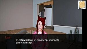 ملف أحمر شعر مع تيتان في لعبة عائلية 32