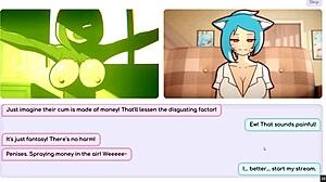 oh nicole, in deze riskante baan hentai game pornspel ep 4, ik ben de camgirl die masturbeert terwijl ik naar mijn ontblote tieten staar