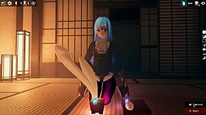 perché la ragazza futanari Kadobu fa footjob a un dildo vivente in ep 2?