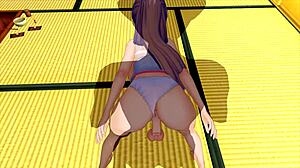 Poate o fată drăguță în costum de servitoare sexy să-mi facă pulă mare să explodeze? Hentai 3D 83!