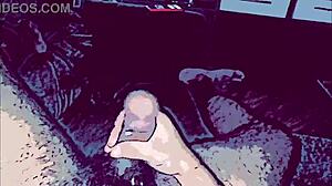 Animation gay baise la bouche de la salope passive avec une grosse bite épaisse