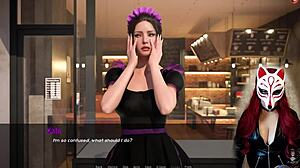 Η Kate εξερευνά τον ρόλο της υπηρέτριας σε παιχνίδι 3D, ντυμένη με ερωτικά κοστούμια και κάλτσες ως κόκκινη MILF.