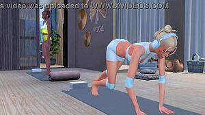 Salopes Lesbiennes Lubriques dans un Aperçu de Sexe Sale en Salle de Sport - Sims Hentai