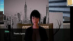 My New Family 127: Dristige trekk med små pupper i hentai action