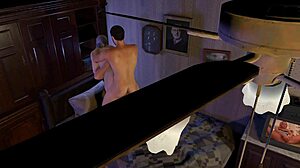 Секси MILF в грубой ночной тройке с аналом и минетом.