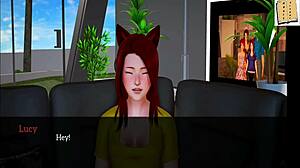 המשפחה החדשה שלי חוקרת ציצים ארוטיים של נערה 18+ ב-3D