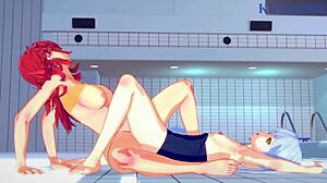 Ruri Hoshino和Festenia Muse在火星继承人激烈女同玩法