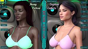 Затерянные в космосе 48: выбираю милую новенькую с гигантскими формами в 3D