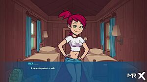 Camppinewood tiener hunkert naar kut in intense trein hentai