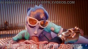 我爱在海滩深喉Widow的鸡巴