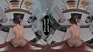 Scarlett Alexis agarra o pau do Kyle Mason antes de uma cavalgada selvagem em VR