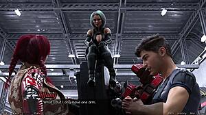 Forlatt robotjente får vill creampie!