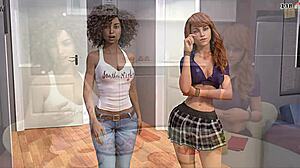 Wow, John tar äntligen mod till sig i Big City Pleasures 25! Jessys rakade fitta och stora rumpa blir fingrade. 😍