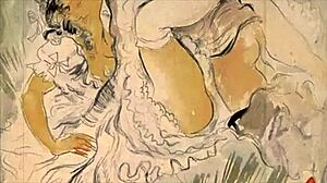 Ilustración erótica vintage revela encanto retro de anime