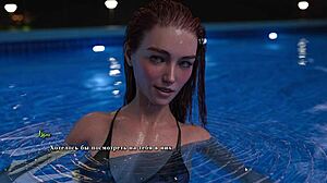 Jen se chladím s letním žárem, milf akce v části 4