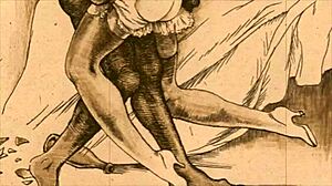 Disegni erotici vintage presentano scene retro fumetto anime