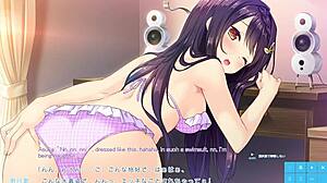 Pure Song Garden Route3 Scene2 prezentuje intymne momenty anime w spokojnym otoczeniu natury z napisami