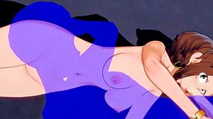 Uraraka oferă armpitjob intens și blowjob în hentai-ul My Hero Academia