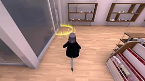 Kolla på Seleka som smyger runt i naken kappa utomhus