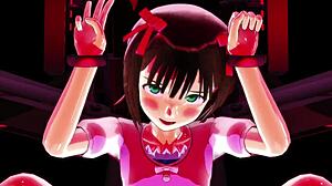 Wyzwanie gry z Haruką w kreskówce 3D! Mocne pieprzenie w Ep12!