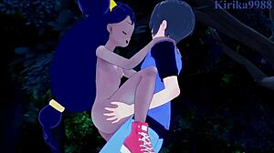 Iris și Erika sex intens Pokémon hentai cu explozie creampie! Poți suporta călătoria lor orgasmică adolescentină?