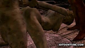 嘿，想看3D僵尸妹子户外双飞吗？