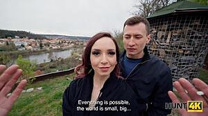 Hunt4k: أسوأ خطأ عاد - مشاهدة حبيبتي الحامل السمراء في جوارب تتناك؟