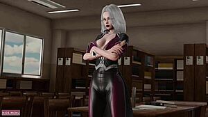 Tjek de sexede bibliotekar patter og fødder i Ep 4