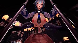 Bengugu Samling Av Dampende Cowgirl Riding Action