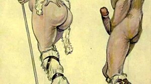 Vintage eroottiset piirrokset heräävät henkiin retrotyylissä - kurkistus klassiseen sensuaaliseen taiteeseen