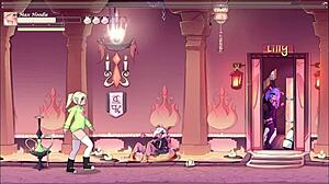 헨타이 애니메이션에서 레벨 5의 맥스 엘프 씬들