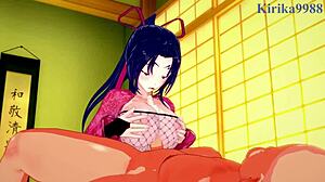 Miu Ja Shigure Vanhemman Miehen Kanssa Intensiivistä Seksiä