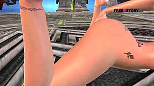 Млада 18+ Момиче Пръстосва Путката и Курата си в Анимиран Картун Порн