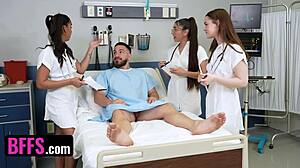 Tiga Dokter Panas Naikin Kontol Pasien Beruntung Di Sesi Orgy Liar
