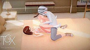 哟，看看这个火热的扶她动漫性爱游戏