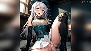 거대한 자지가 완벽한 큰 엉덩이를 세게 박아!